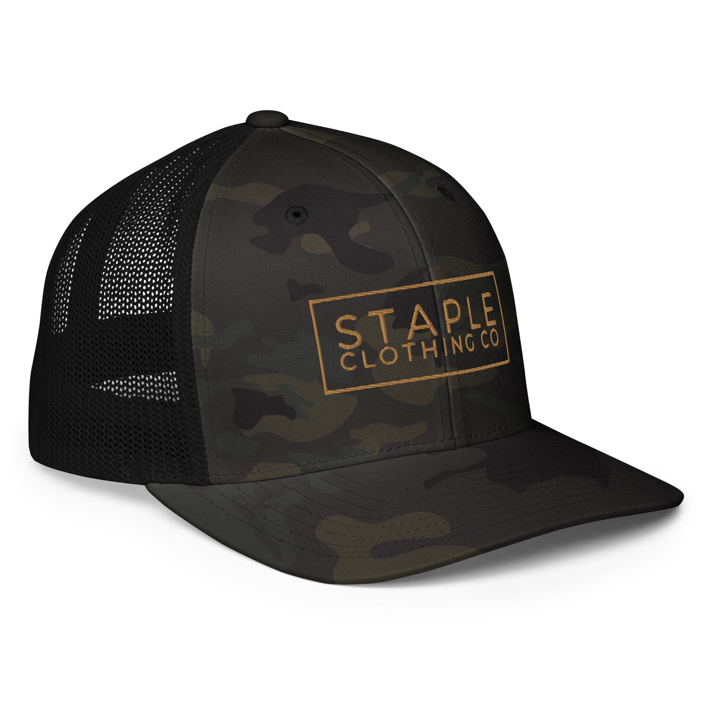 Closed-back trucker cap