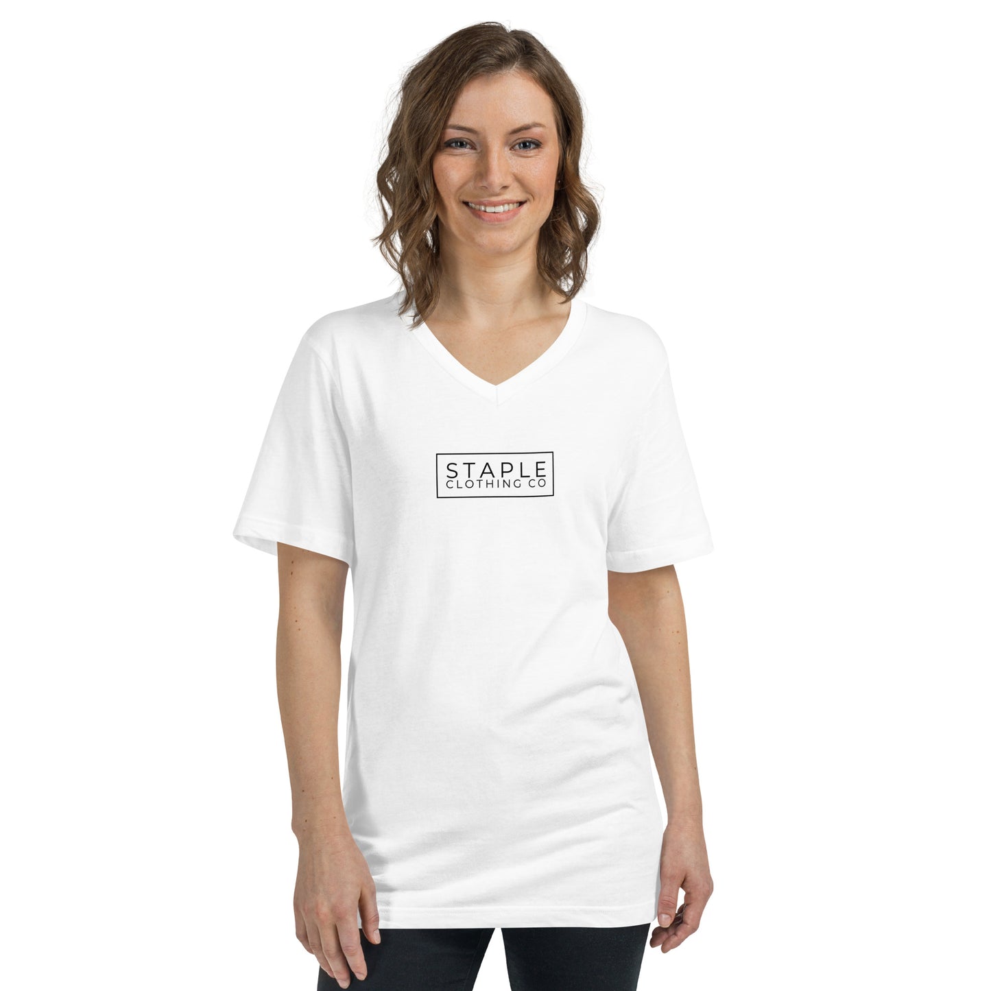 Unisex Short Sleeve V-Neck T-Shirt